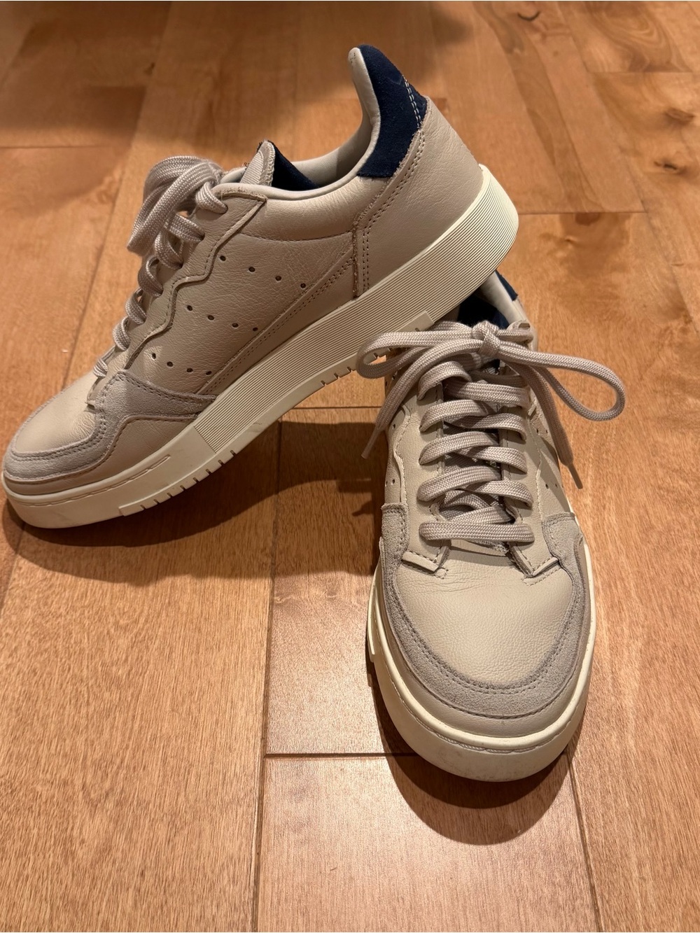Adidas Originals Supercourt Clear Beige Navy Sneaker